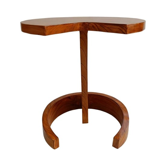 Brown Wooden Side Table Waahkart, Bhilai
