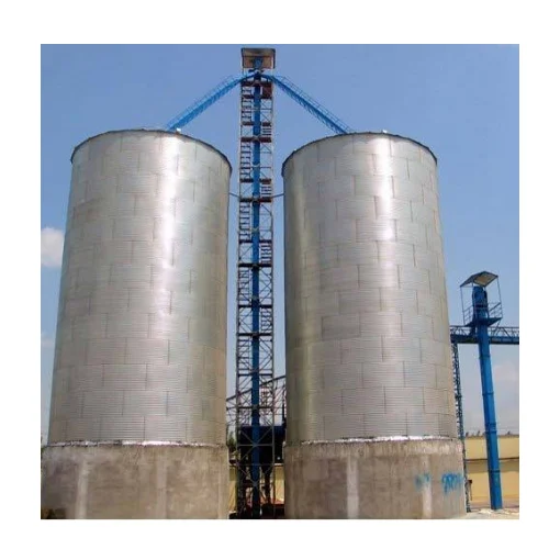 Stainless Steel Storage Silo, Shape Cylindrical Ram Tech