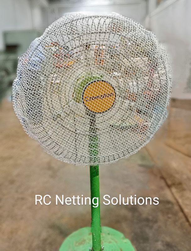 ROUND 450mm Industrial Fan Safety Net Cover, Color White, Green