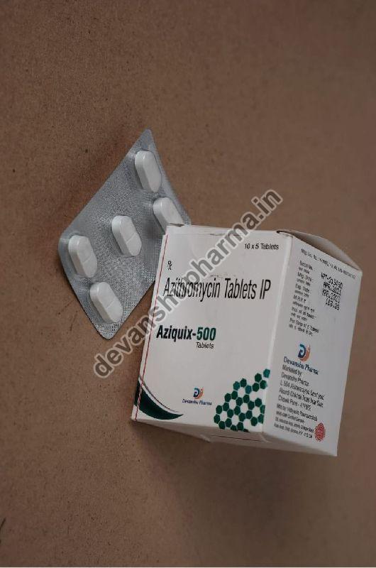 Aziquix 500mg Tablets, Composition : Azithromycin