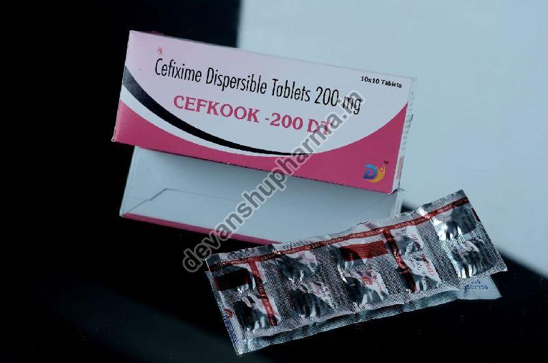 Cefkook 200 DT Tablets, Composition : Cefixime Dispersible