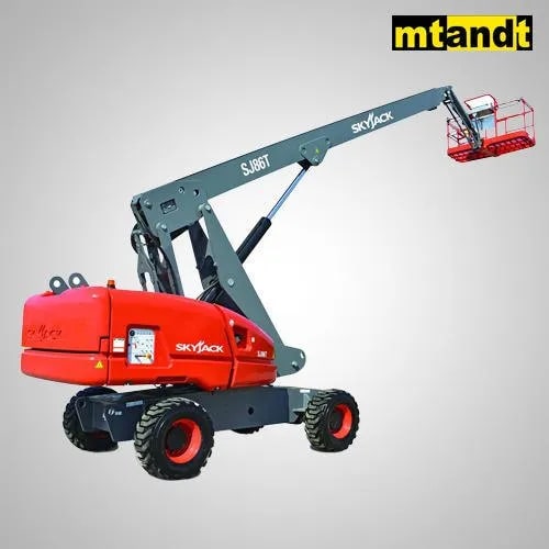 Diesel Straight Boom Lift, for Industrial, Color : Red
