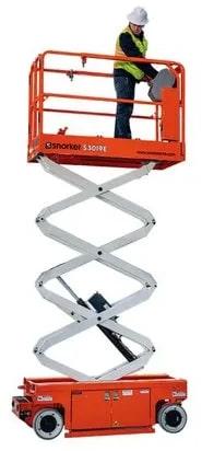 Snorkel S3019E Self Propelled Scissor Lift, for Industrial Use, Color : Grey, Red