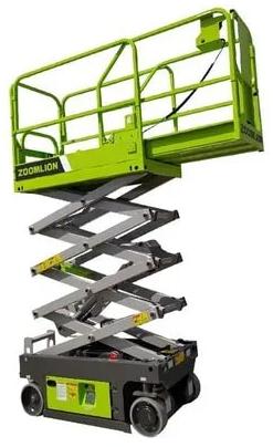 Zoomlion ZS0607DC Self Propelled Scissor Lift, for Industrial Use, Color : Grey, Green