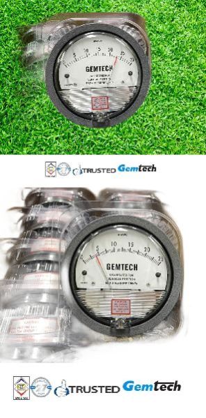 GEMTECH Magnehelic Gauge Range 0-6 MM