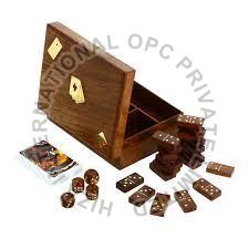 Wooden Domino's & Dice game