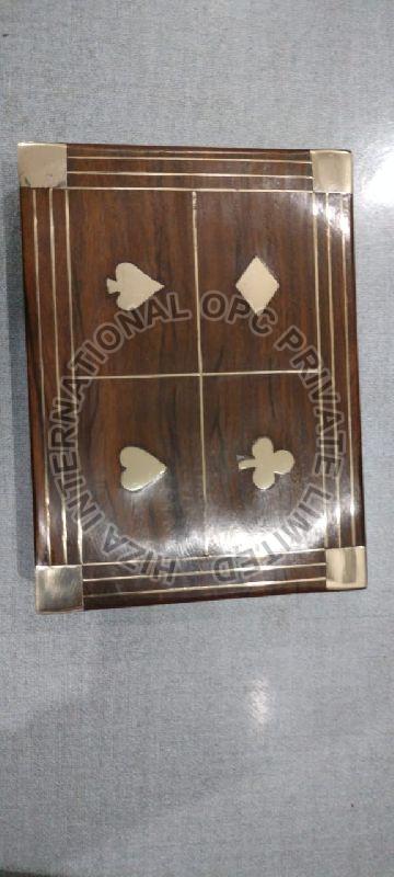 Wood Playing Card Box