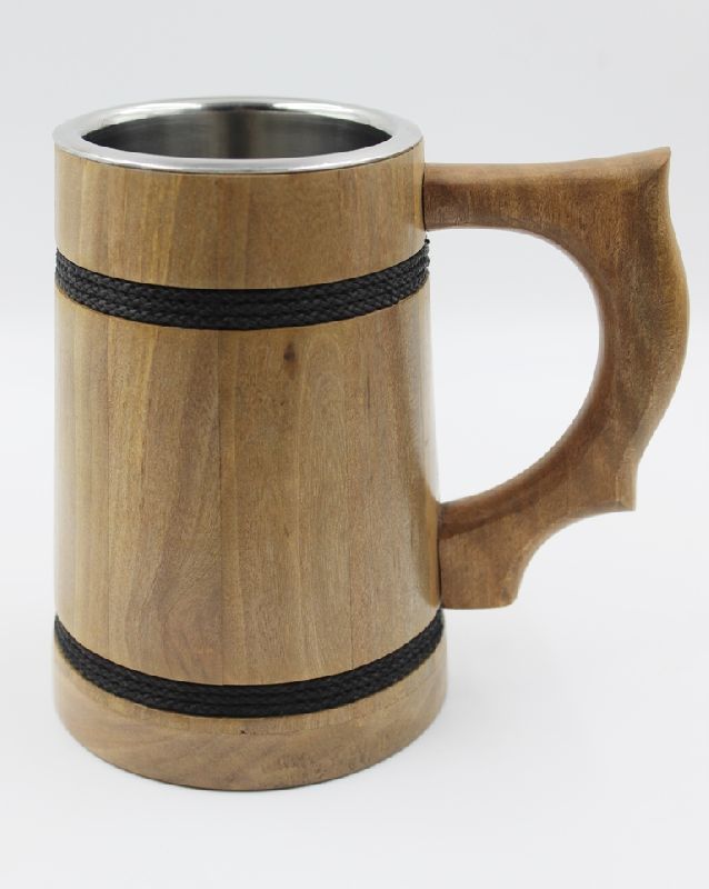 Wooden mug, Style : Antique - Hiza International OPC Private Limited ...