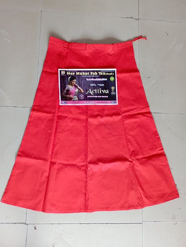 Cotton Vrinda petticoat, Pattern : Plain