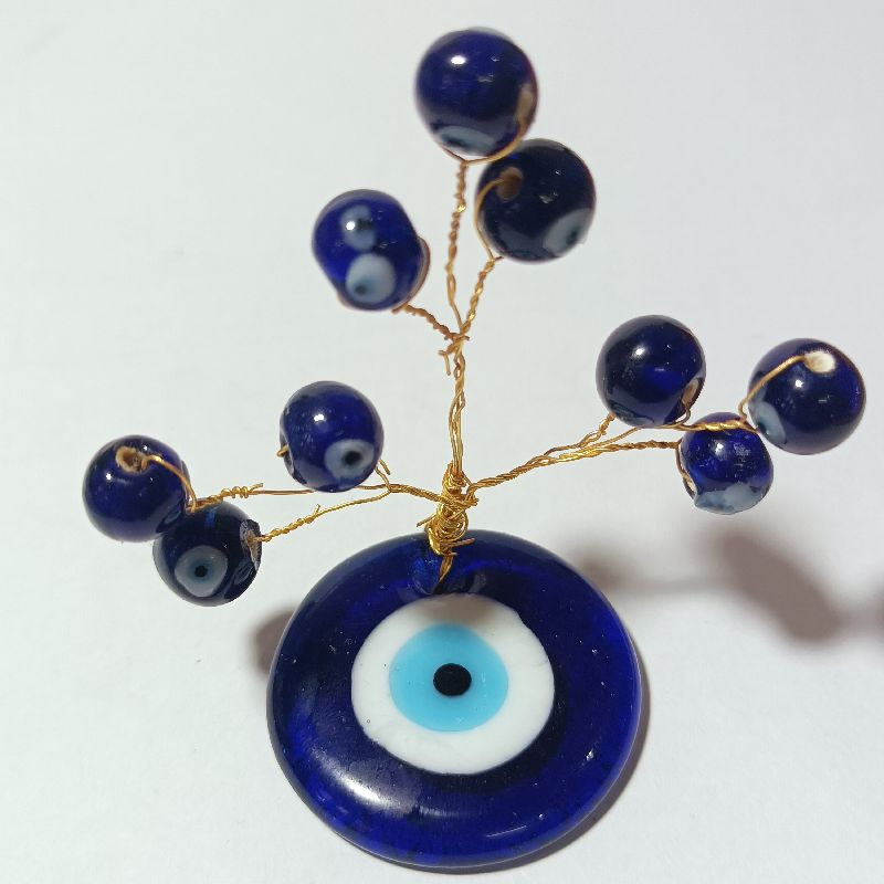 Evil eye coin tree, Color : Dark-blue