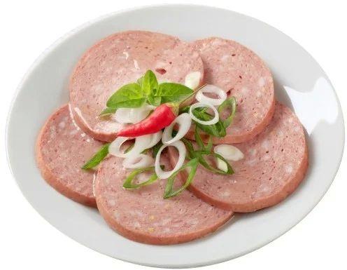 Frozen Plain Chicken Salami, for Household, Packaging Type : Plastic Packet