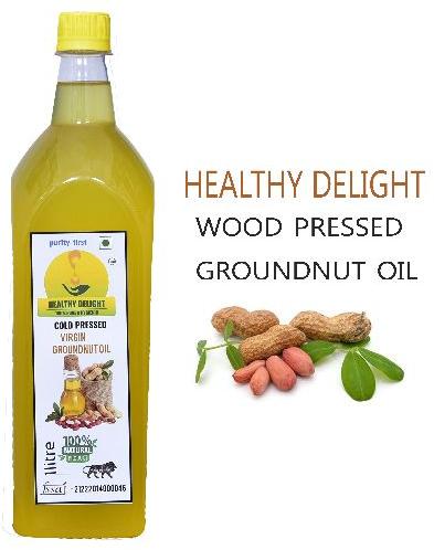 Wood Pressed Groundnut Oil