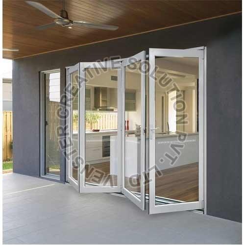 UPVC Folding Door, Color : White