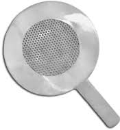 Polished Copper Flat Disc Strainer, Shape : Round