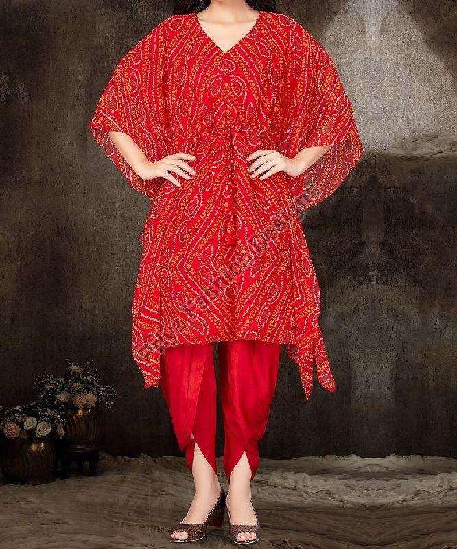 Ladies Kaftan Dhoti Pants Set