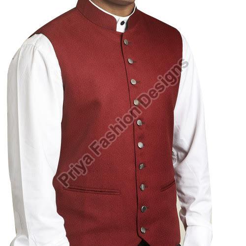 Plain Cotton Mens Nehru Jacket, Occasion : Formal