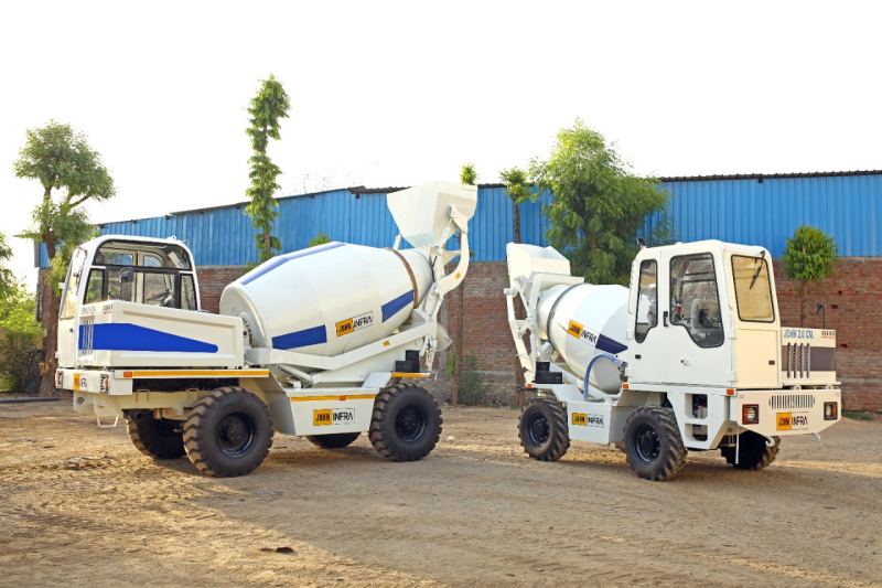 JOHNINFRA Automatic Hydraulic SELF LOADING CONCRETE MIXERS