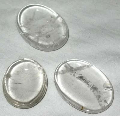 Clear Quartz Worry Stones