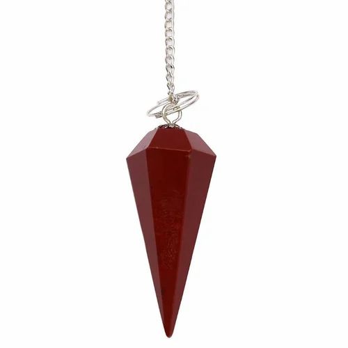 Red Sandstone Cone Pendulum, Packaging Type : Box Packing