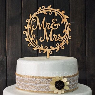 MDF cake toppers