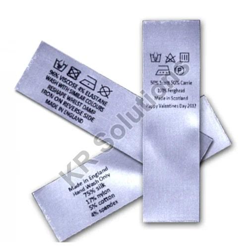 satin labels