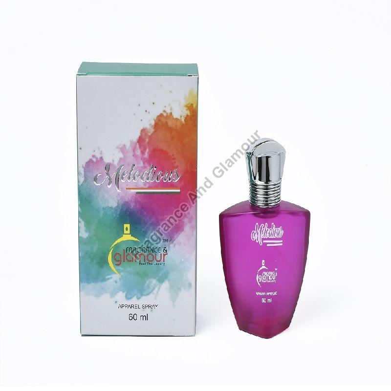 Fragrance Glamour Melodious Apparel Perfume Spray, Shelf Life : 1Yrs