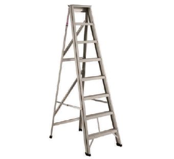 Polished Aluminium Flat Step Ladder, for Construction, Home, Industrial, Feature : Heavy Weght Capacity
