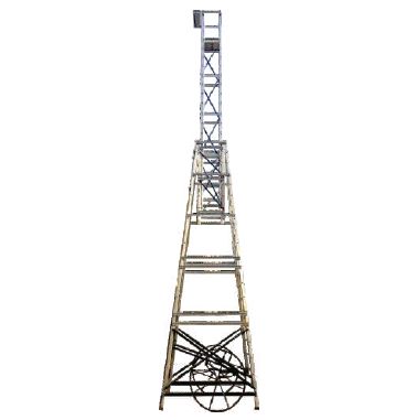 Aluminium square big ms wheels tower ladder