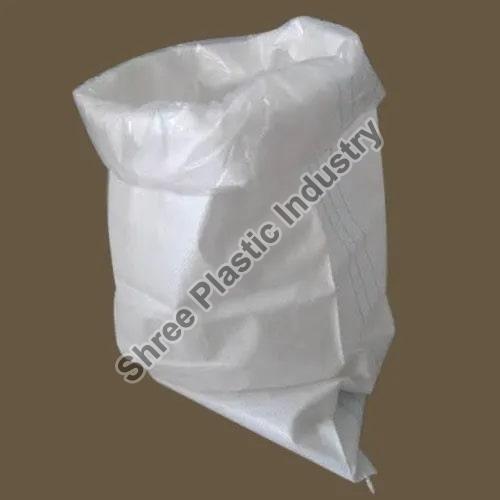 Plain White PP Sack Bag, Shape : Rectangular