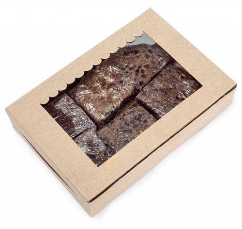 Rectangular Paper Plain Brownies Boxes, for Food Packaging, Feature : Light Weight