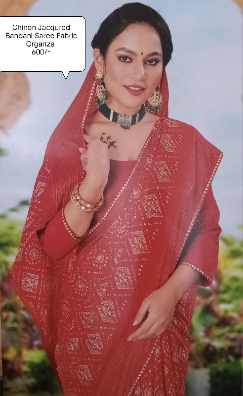 bandhani saree