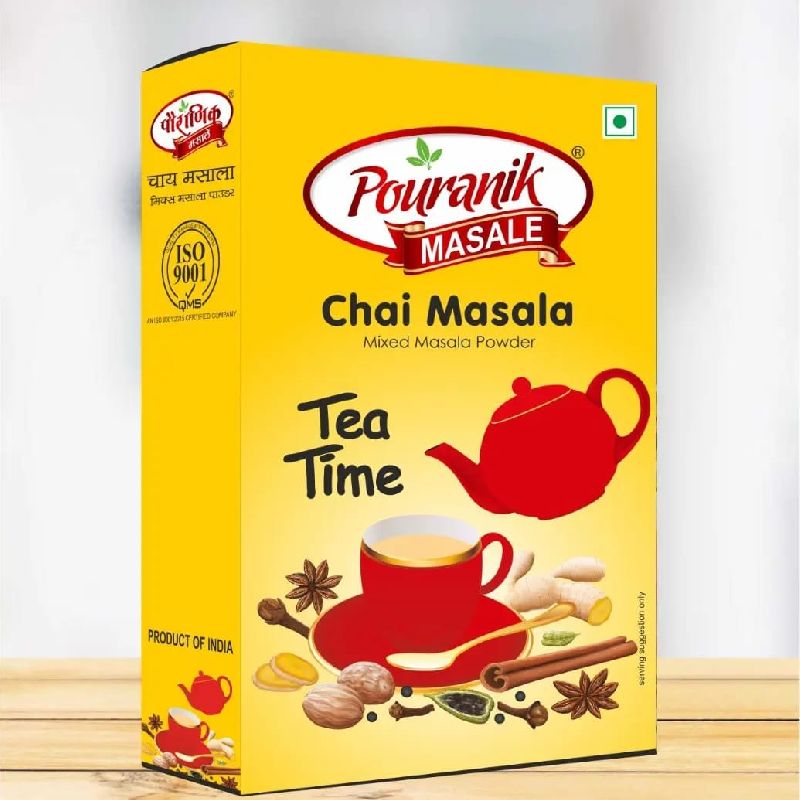 Organic Pouranik Tea Masala Powder, for Cooking Use, Certification : FSSAI Certified