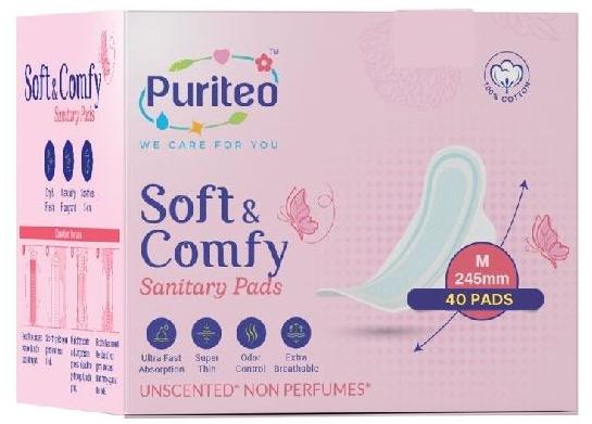 Puriteo Soft & Comfy Sanitary Pads 245mm M