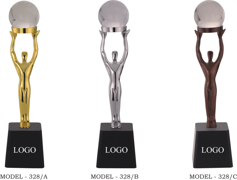 Polished White Metal Corporate Awards 328, Packaging Type : Box packing with Master Carton