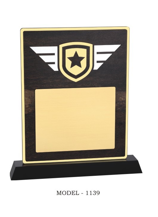 Polished MDF Wooden Plaque 1139, for Award Use, Functions Use, Corporate Gifting, Style : Modern