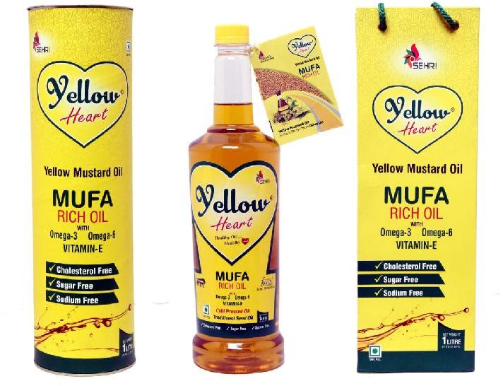 Yellow heart yellow mustard oil, for Cosmetics, Size : 15