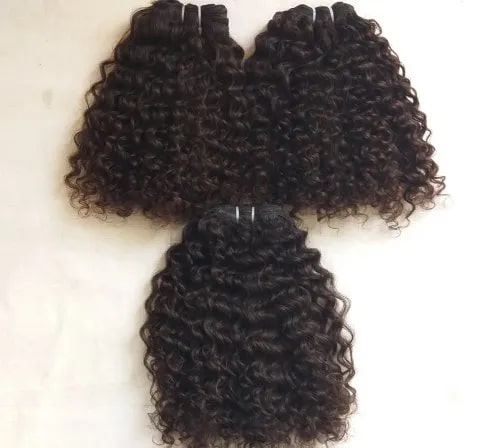 Tight Curly Steamed Hair Extensions, for Parlour, Personal, Occasion : Party Wear