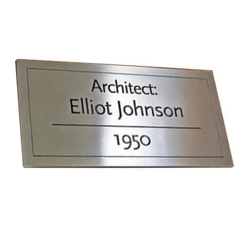 Aluminum Name Plate at Rs 2 / Square Inch in Coimbatore | Sri ...