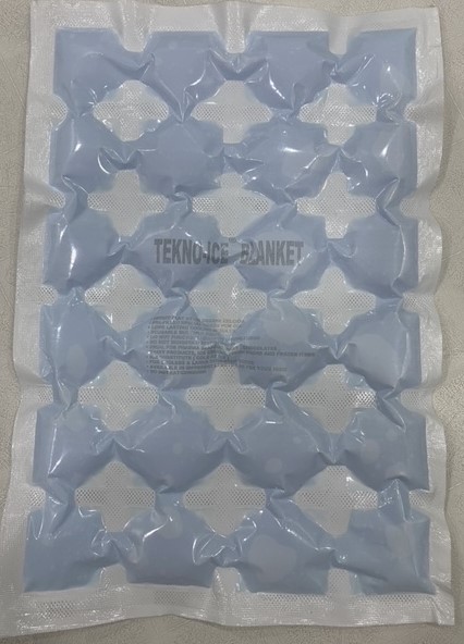 TEKNOICE BLANKET Plain NYLON gel ice pack Sheet, Size : 14x10inch, 20x14inch