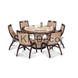 6 Seater Round Dining Table Set, for Home, Feature : High Strength