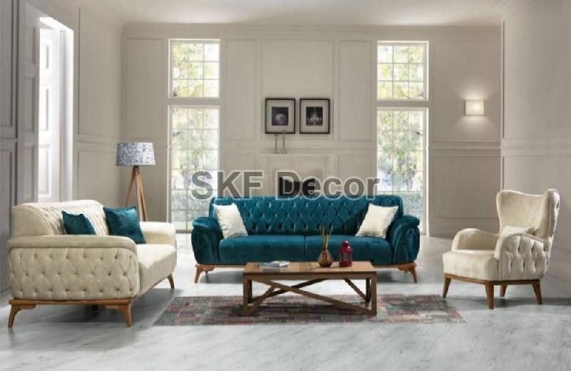 Fabric Chesterfield Sofa Set