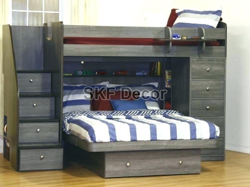 SKF Decor Wooden Full Loft Bunk Bed, for Bedroom, Specialities : Fine Finishing