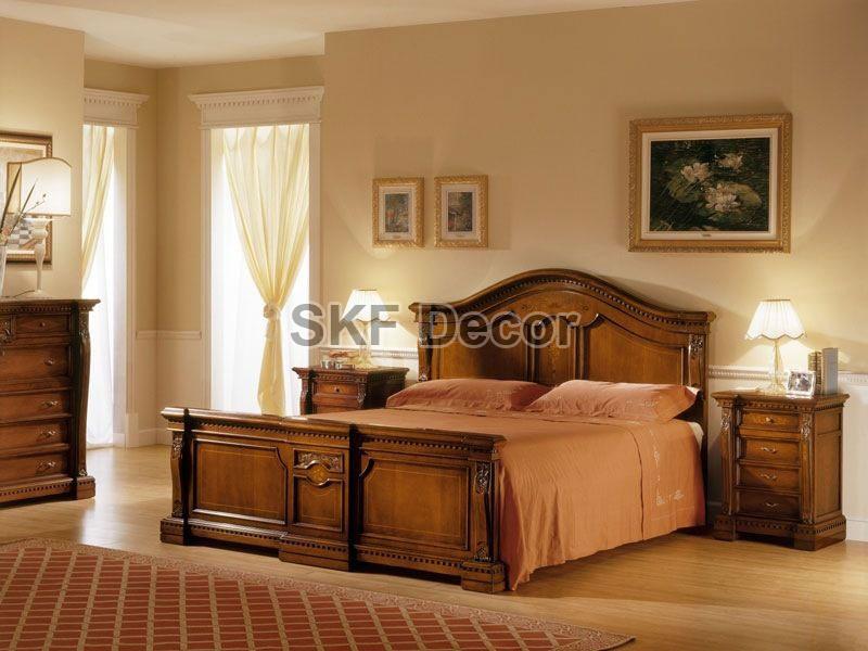SKF Decor Solid Wood Bed, for Home, Hotel, Feature : Attractive Designs, High Strength