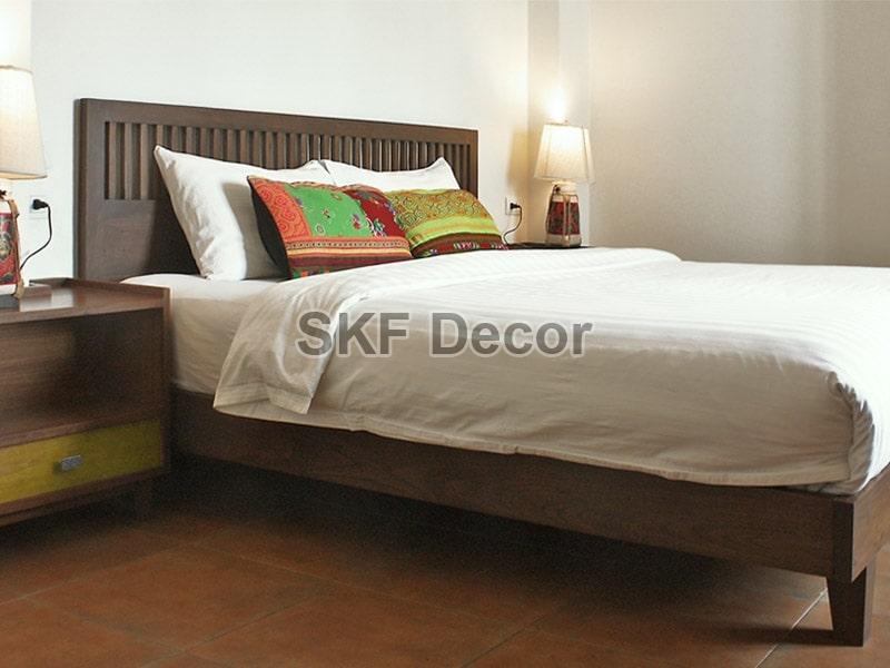 Wooden Standard Double Bed, for Bedroom, Specialities : High Strength, Fine Finishing, Easy To Place