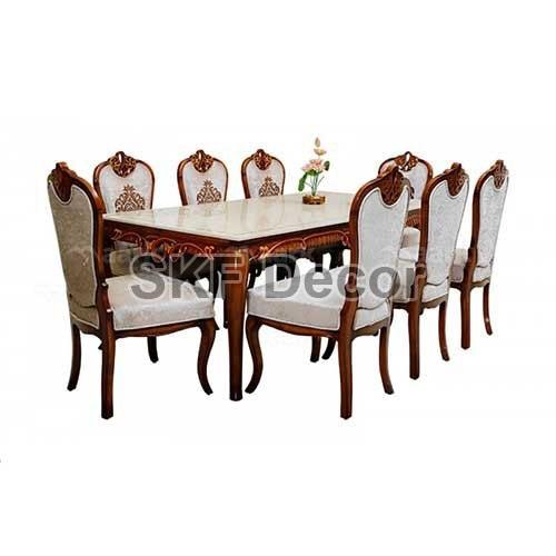 Stylish Marble Top Dining Table Set, for Home, Feature : High Strength