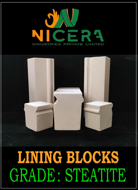 Steatite Lining Blocks, Color : Off White - Nicera Industries Private ...