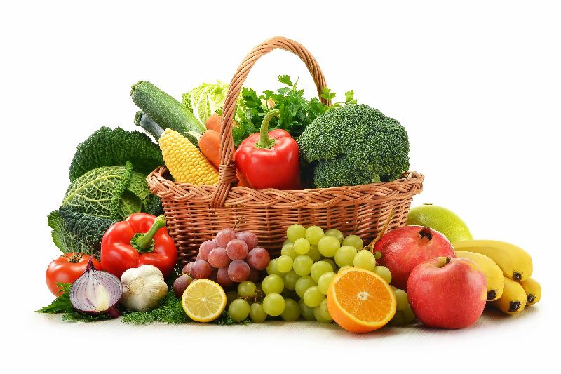Organic fresh fruits, fresh vegetables, Packaging Type : Boxes