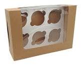 Plain Paper 6 Cavity Cupcake Box, Shape : Rectangular, Square