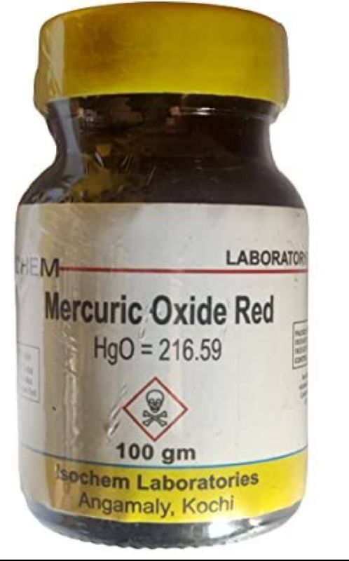 Red Mercury Oxide, Packaging Type : Glass bottle