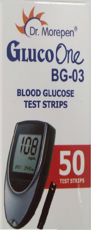 BG-03 Gluco One 50 Glucometer Strips, for Clinical, Home Purpose, Hospital, Shelf Life : 12